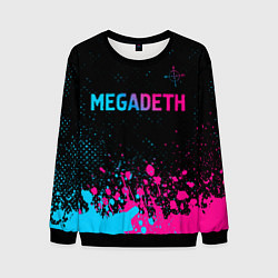 Мужской свитшот Megadeth - neon gradient