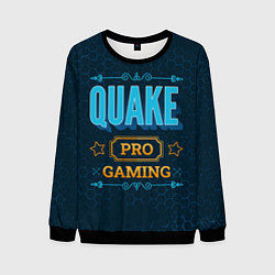 Свитшот мужской Игра Quake: pro gaming, цвет: 3D-черный