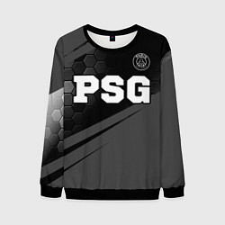 Мужской свитшот PSG sport на темном фоне: символ сверху