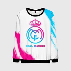Мужской свитшот Real Madrid neon gradient style