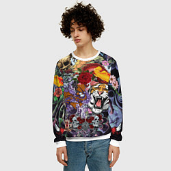 Свитшот мужской Рисунок в стиле tatoo, цвет: 3D-белый — фото 2