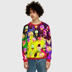 Свитшот мужской Мороженки Вкуснятина, цвет: 3D-красный — фото 2