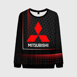 Свитшот мужской Mitsubishi Абстракция карбон, цвет: 3D-черный