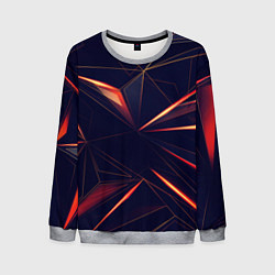 Свитшот мужской Раскаленные грани, цвет: 3D-меланж