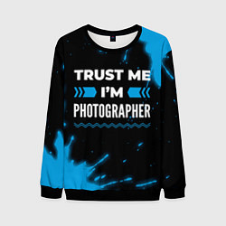 Свитшот мужской Trust me Im photographer dark, цвет: 3D-черный