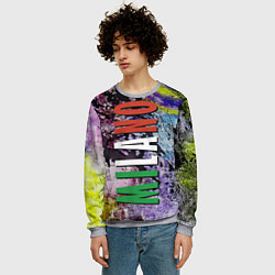 Свитшот мужской Avant-garde color texture - Milano, цвет: 3D-меланж — фото 2
