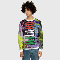 Свитшот мужской Avant-garde color texture - Milano, цвет: 3D-белый — фото 2