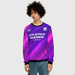 Свитшот мужской Atletico Madrid legendary sport grunge, цвет: 3D-черный — фото 2