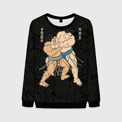 Свитшот мужской Сумо, цвет: 3D-черный