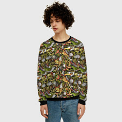 Свитшот мужской Футбольные бутсы и кубок, цвет: 3D-черный — фото 2