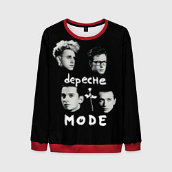 Свитшот мужской Depeche Mode portrait, цвет: 3D-красный