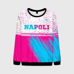 Мужской свитшот Napoli neon gradient style: символ сверху