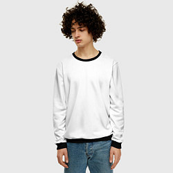 Свитшот мужской Хэллоуин: Санта Муэрта, цвет: 3D-черный — фото 2