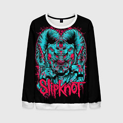 Свитшот мужской Slipknot demon, цвет: 3D-белый