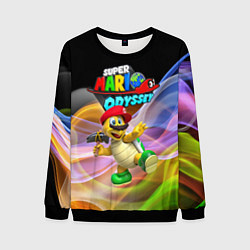 Свитшот мужской Super Mario Odyssey - Hero turtle Koopa Troopa, цвет: 3D-черный