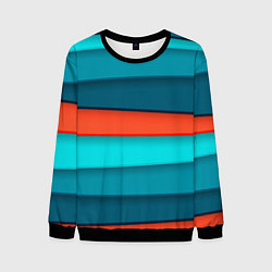 Свитшот мужской Геометрические непараллельные пластины, цвет: 3D-черный