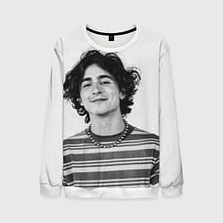 Мужской свитшот Timothee Chalamet black white photo