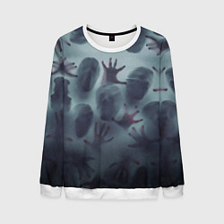 Мужской свитшот Scary faces trying to get out