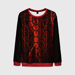 Мужской свитшот Соты на красном фоне