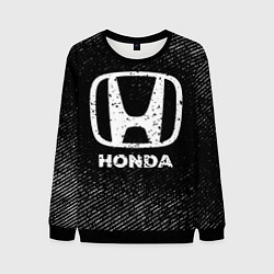 Мужской свитшот Honda с потертостями на темном фоне