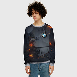 Свитшот мужской BMW explosion, цвет: 3D-меланж — фото 2