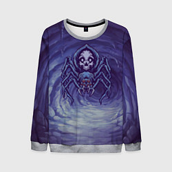 Свитшот мужской Смертельный паук с черепом, цвет: 3D-меланж