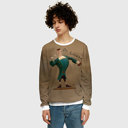 Свитшот мужской Доктор Ливси, цвет: 3D-белый — фото 2