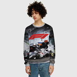 Свитшот мужской Формула 1 - ни за что, блин!, цвет: 3D-меланж — фото 2
