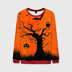 Свитшот мужской Мрачное дерево, цвет: 3D-красный