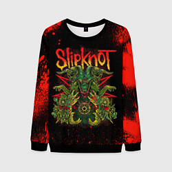 Свитшот мужской Slipknot satan, цвет: 3D-черный