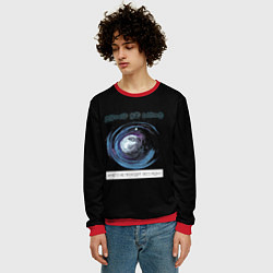 Свитшот мужской Круги на воде, цвет: 3D-красный — фото 2