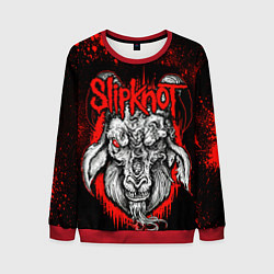 Свитшот мужской Slipknot - красный козел, цвет: 3D-красный