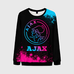 Свитшот мужской Ajax - neon gradient, цвет: 3D-черный