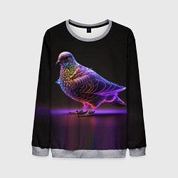 Свитшот мужской Неоновый голубь, цвет: 3D-меланж