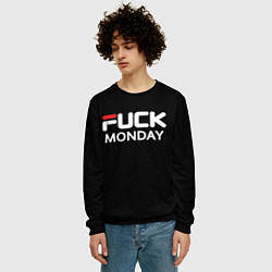 Свитшот мужской Fuck monday - antibrand, fila, цвет: 3D-черный — фото 2