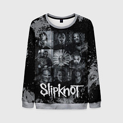 Мужской свитшот Slipknot black & white style