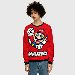 Свитшот мужской Луиджи и Марио, цвет: 3D-черный — фото 2