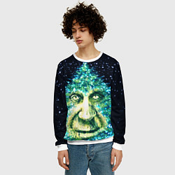 Свитшот мужской Мудрое Новогоднее Дерево, цвет: 3D-белый — фото 2