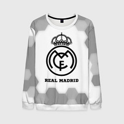 Мужской свитшот Real Madrid sport на светлом фоне