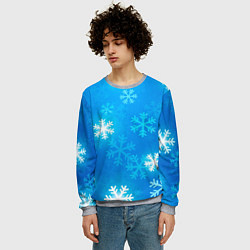 Свитшот мужской Зима 2023, цвет: 3D-меланж — фото 2