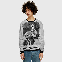 Свитшот мужской Клэймен и Вилли Тромбон, цвет: 3D-черный — фото 2