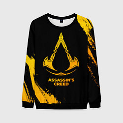 Мужской свитшот Assassins Creed - gold gradient