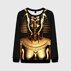 Свитшот мужской Египетская царица - Золотой бюст, цвет: 3D-черный