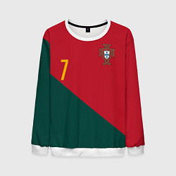 Свитшот мужской Роналду ЧМ 2022 сборная Португалии, цвет: 3D-белый