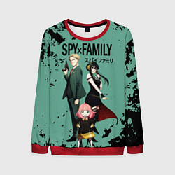 Свитшот мужской Spy family characters, цвет: 3D-красный