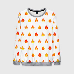 Свитшот мужской Мерцающие искры на светлом, цвет: 3D-меланж