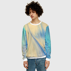 Свитшот мужской Красочный песок, цвет: 3D-белый — фото 2