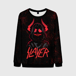 Свитшот мужской Slayer - рок 80-х, цвет: 3D-черный