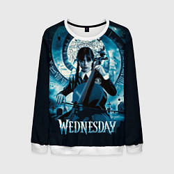 Свитшот мужской Wednesday Addams 2022, цвет: 3D-белый