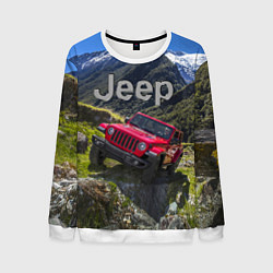 Мужской свитшот Chrysler Jeep Wrangler Rubicon - горы